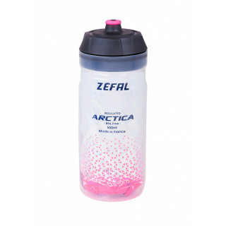 Bidon ZEFAL Arctica 55 Grip-Cap 550ml Silver/Pink