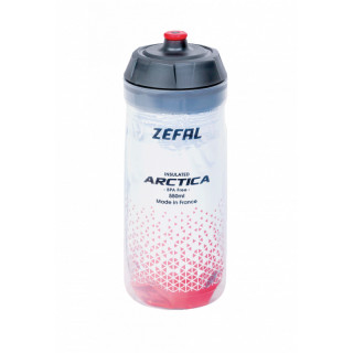 Bidon ZEFAL Arctica 55 Grip-Cap 550ml Silver/Red