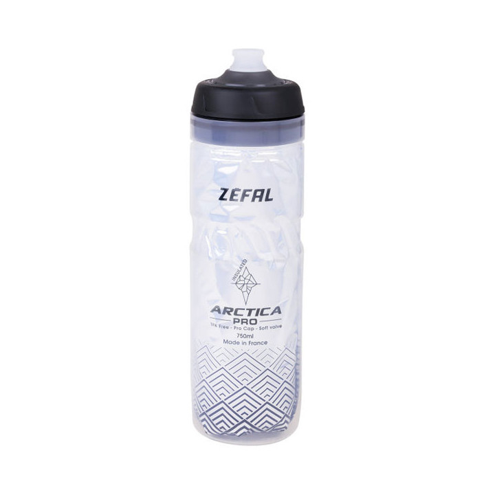Bidon ZEFAL Arctica Pro 750ml Pro-Cap Silver/Black