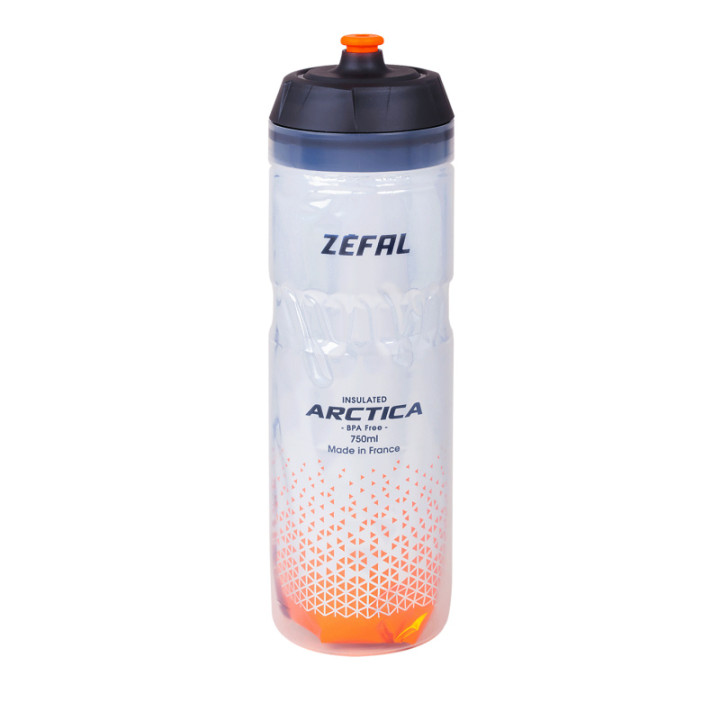 Bidon ZEFAL Arctica 75 Grip-Cap 750ml Silver/Orange