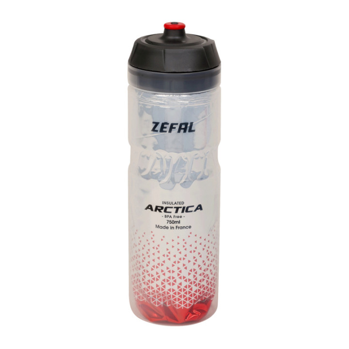 Bidon ZEFAL Arctica 75 Grip-Cap 750ml Silver/Red