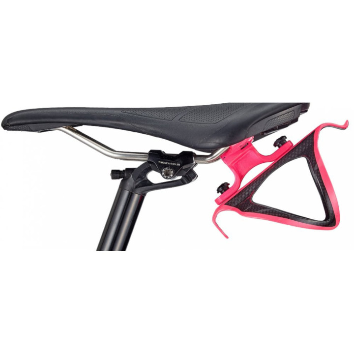 Suport bidon SUPACAZ roz neon - pentru bicicletă