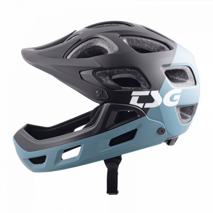 Casca Full Face TSG Seek FR - Flow Black-Blue