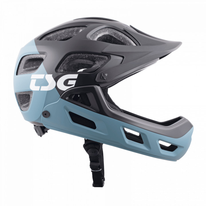 Casca Full Face TSG Seek FR - Flow Black-Blue