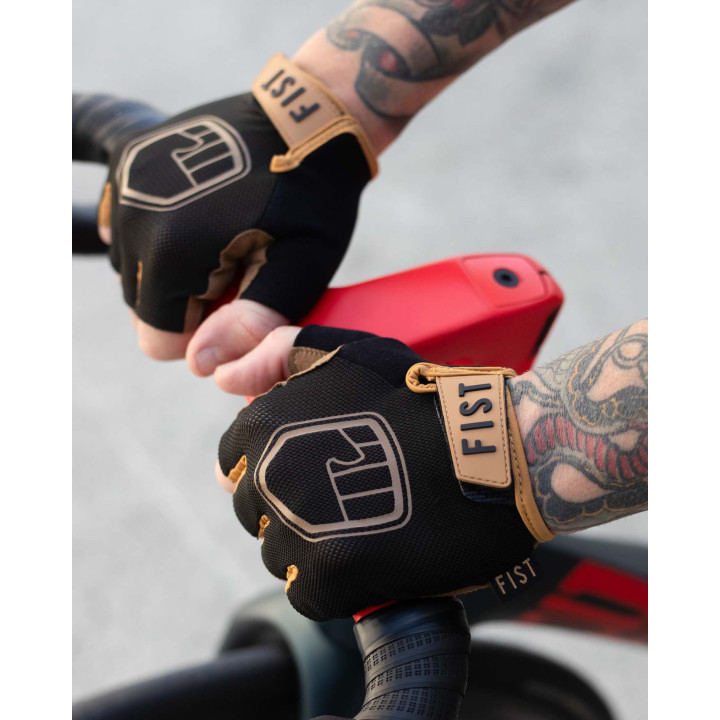 Mănuși Ciclism FIST Black n Tan - Protecție MTB/BMX