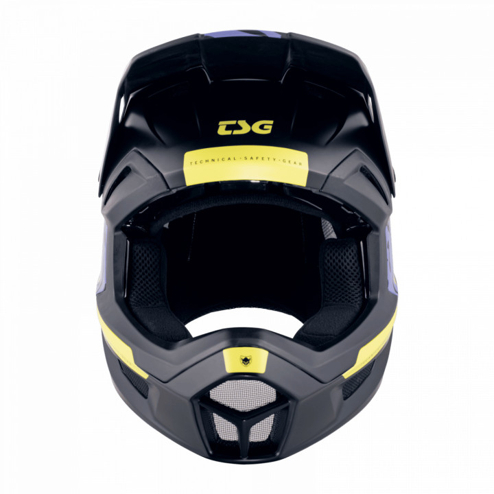 Casca Full Face TSG Sentinel Violet Yellow Flakes