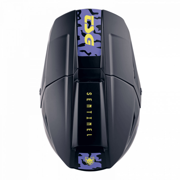 Casca Full Face TSG Sentinel Violet Yellow Flakes