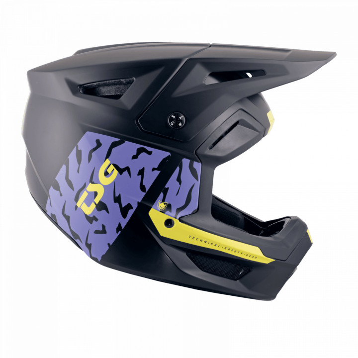 Casca Full Face TSG Sentinel Violet Yellow Flakes