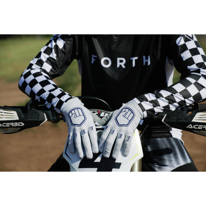 Mănuși Ciclism FIST Grey Trackie L/F