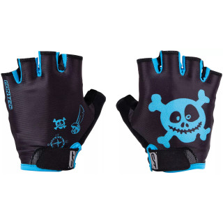 Mănuși Ciclism Copii CONTEC Pirate Black/Blue