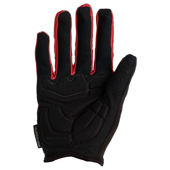 Mănuși Ciclism SPECIALIZED Body Geometry Sport Gel L/F Red