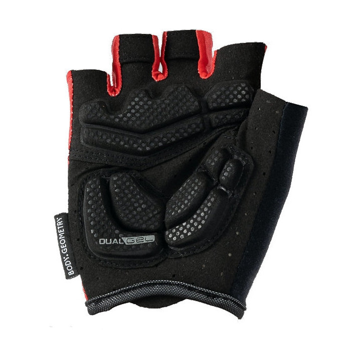 Mănuși Ciclism SPECIALIZED Women's Body Geometry Dual-Gel Red