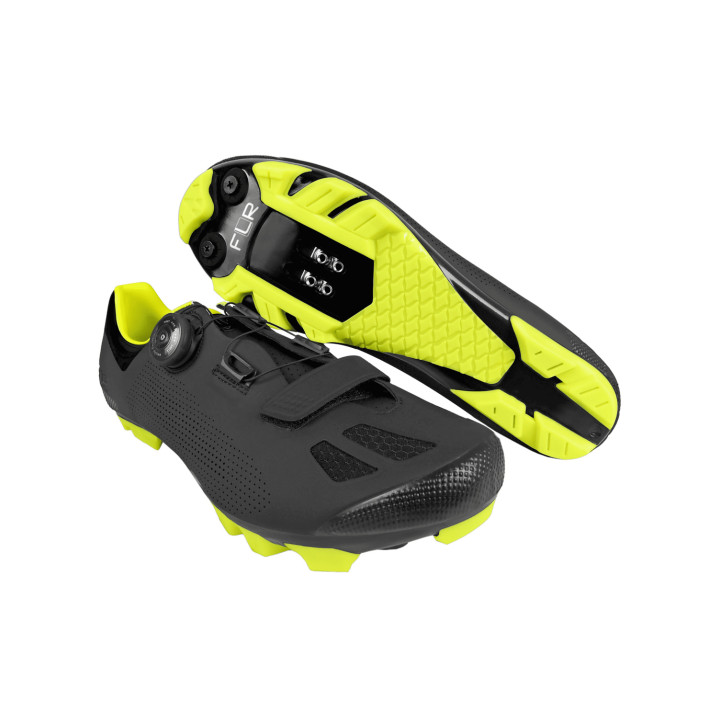 Pantofi Ciclism FLR F-70 Elite MTB Black/Neon