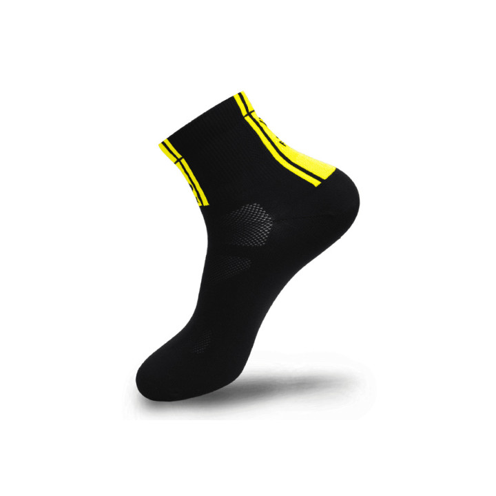 Sosete Ciclism FLR Elite 14cm Black/Yellow