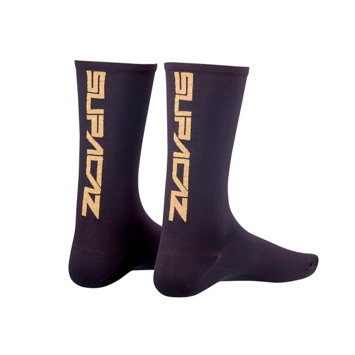Șosete Ciclism SUPACAZ Straight Up Black/Gold
