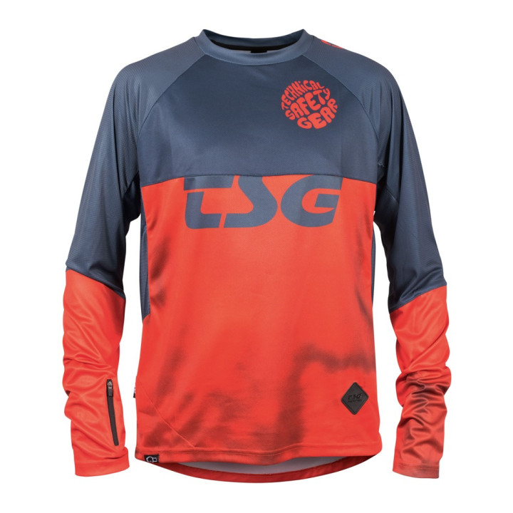 Tricou Ciclism TSG SP6 L/S Roșu Albastru