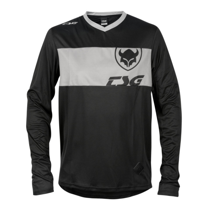 Tricou Ciclism TSG Waft L/S - Black Grey