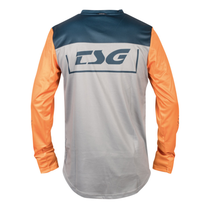Tricou Ciclism TSG Breeze Mânecă Lungă - Blue Orange