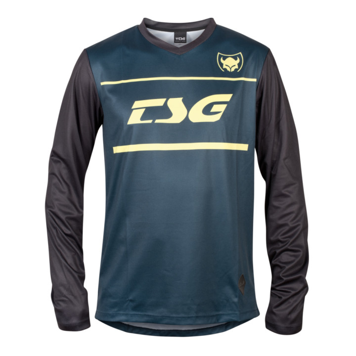 Tricou Ciclism TSG Plain Mânecă Lungă Albastru