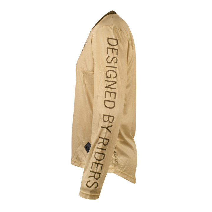 Tricou Ciclism TSG MF1 Mânecă Lungă Beige Olive