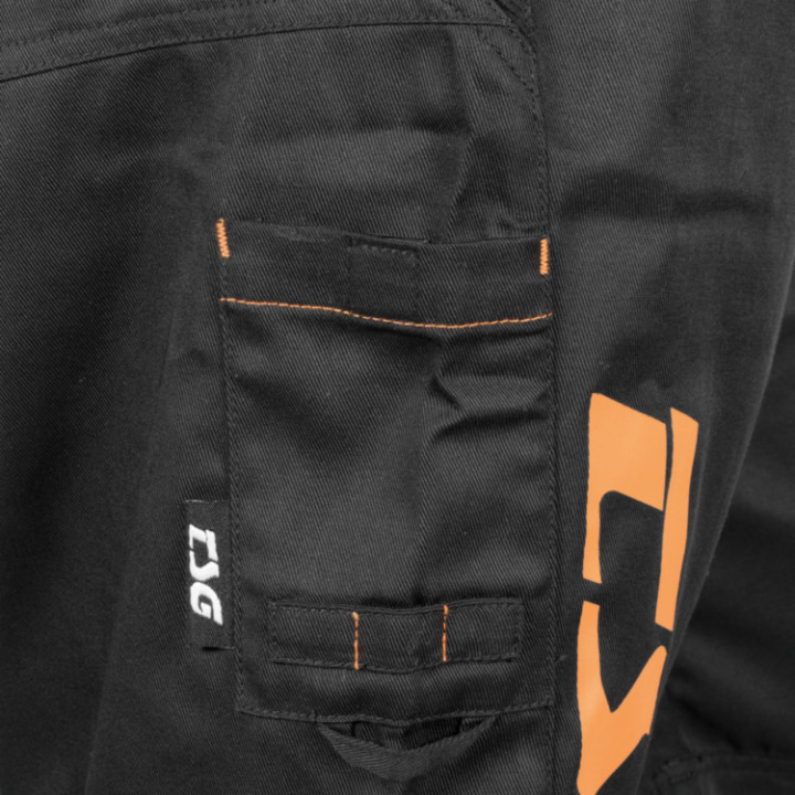 Pantaloni Scurti Ciclism TSG Worx - Black Orange
