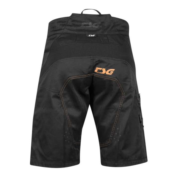 Pantaloni Scurti Ciclism TSG Worx - Black Orange