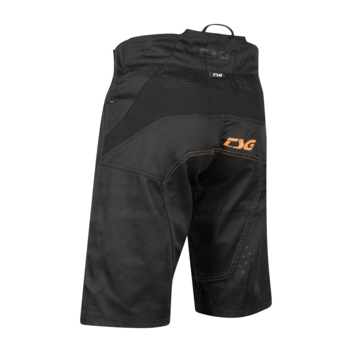 Pantaloni Scurti Ciclism TSG Worx - Black Orange