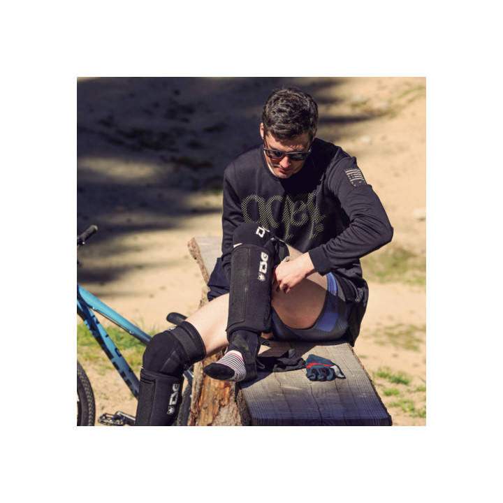 Tibiera TSG Bmx - Black | Protecție MTB