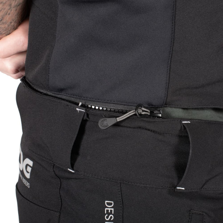 Pantaloni Ciclism cu Bretele TSG Hybrid Black