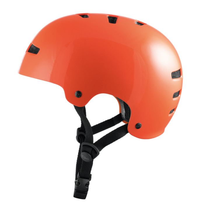 Casca TSG Evolution Gloss Orange - Protecție Dirt/Vert