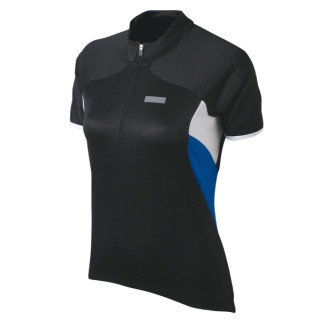 Tricou Shimano Mânecă Scurtă Femei Black/White/Blue