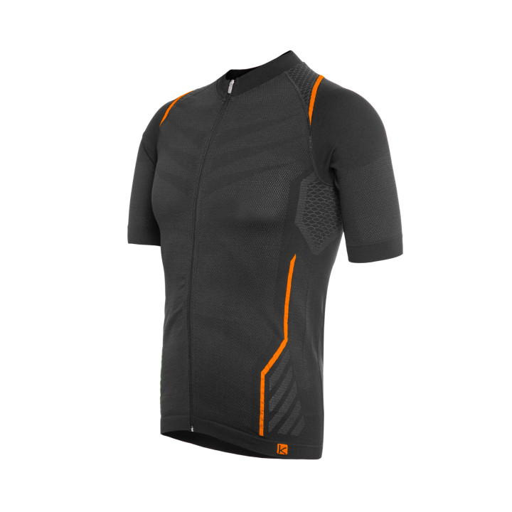 Tricou Ciclism FUNKIER Respirare Elite - Gri/Portocaliu
