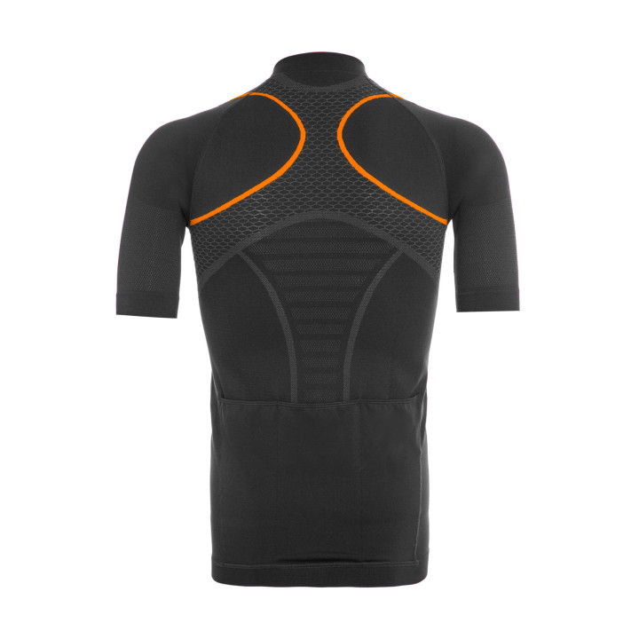 Tricou Ciclism FUNKIER Respirare Elite - Gri/Portocaliu