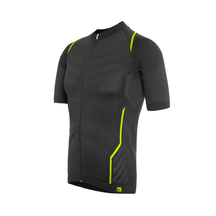 Tricou Ciclism FUNKIER Respirare Elite Gri/Galben