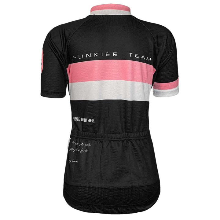 Tricou Ciclism Copii FUNKIER Saletti Pink/Black