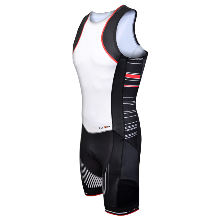 Costum Triatlon FUNKIER Licata Women Pro Alb/Negru