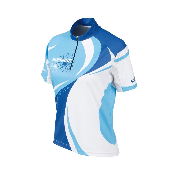 Tricou Shimano Femei MTB Olympian Blue/White