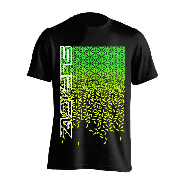 Tricou Ciclism SUPACAZ Star Fade Verde/Galben