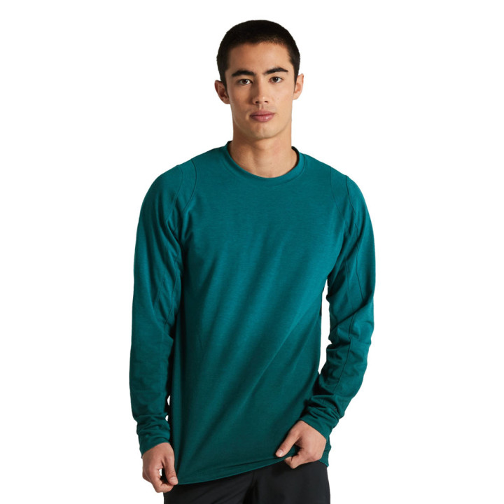 Tricou SPECIALIZED Trail L/S Tropical Teal - Bărbați