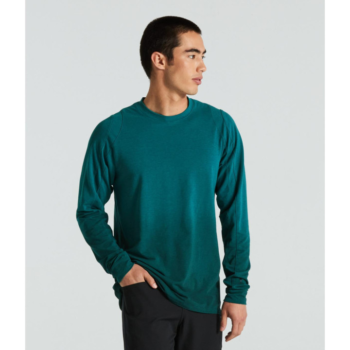 Tricou SPECIALIZED Trail L/S Tropical Teal - Bărbați