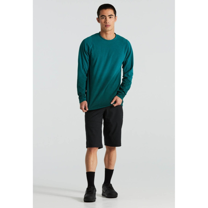 Tricou SPECIALIZED Trail L/S Tropical Teal - Bărbați