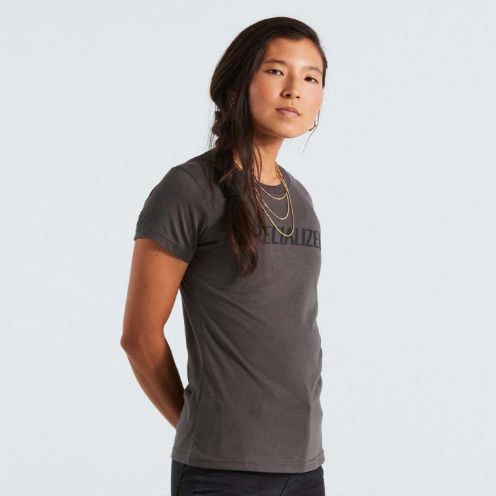 Tricou Ciclism Specialized Women's Wordmark Charcoal