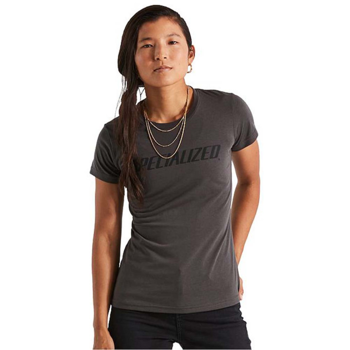 Tricou Ciclism Specialized Women's Wordmark Charcoal