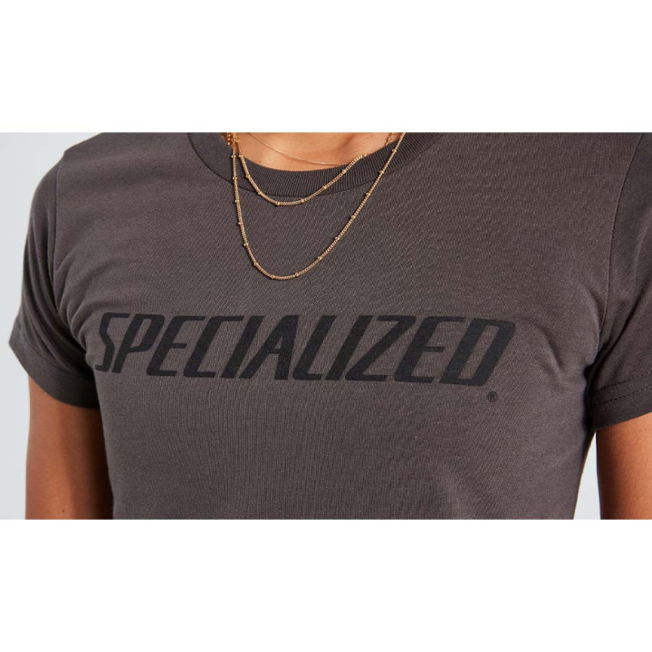 Tricou Ciclism Specialized Women's Wordmark Charcoal
