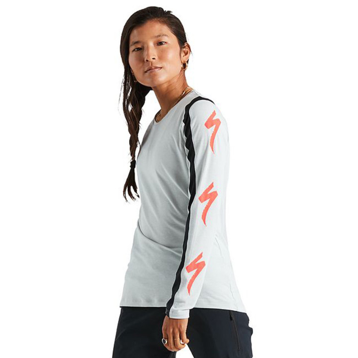Tricou Ciclism SPECIALIZED Women's Trail L/S Dove Grey