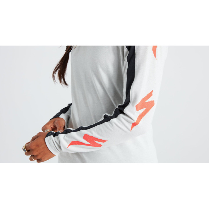 Tricou Ciclism SPECIALIZED Women's Trail L/S Dove Grey