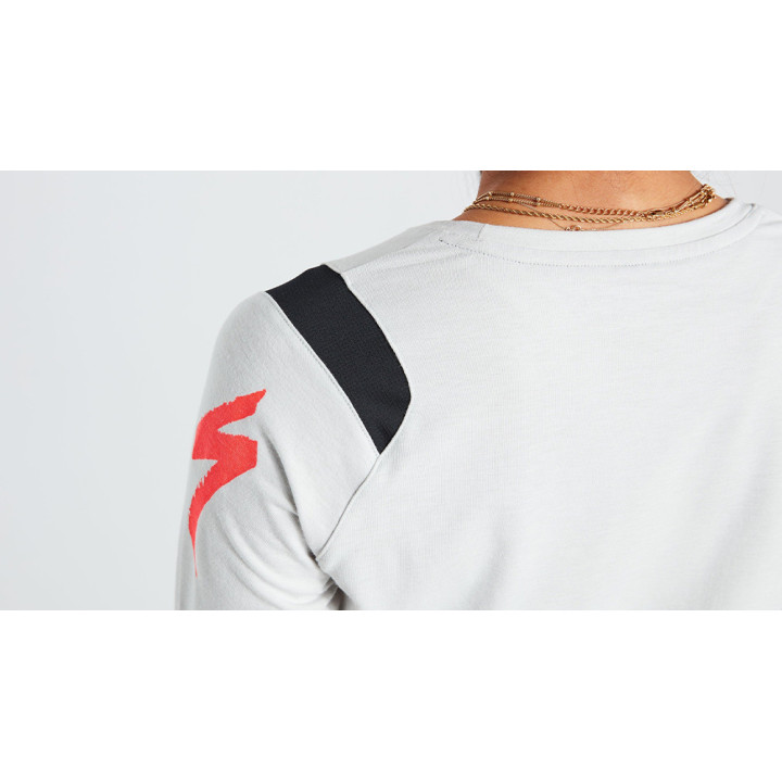 Tricou Ciclism SPECIALIZED Women's Trail L/S Dove Grey