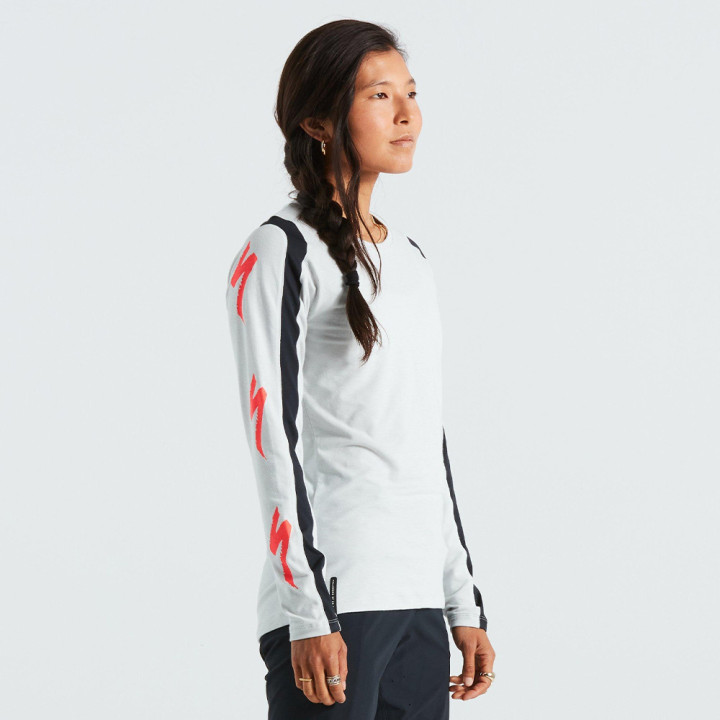 Tricou Ciclism SPECIALIZED Women's Trail L/S Dove Grey