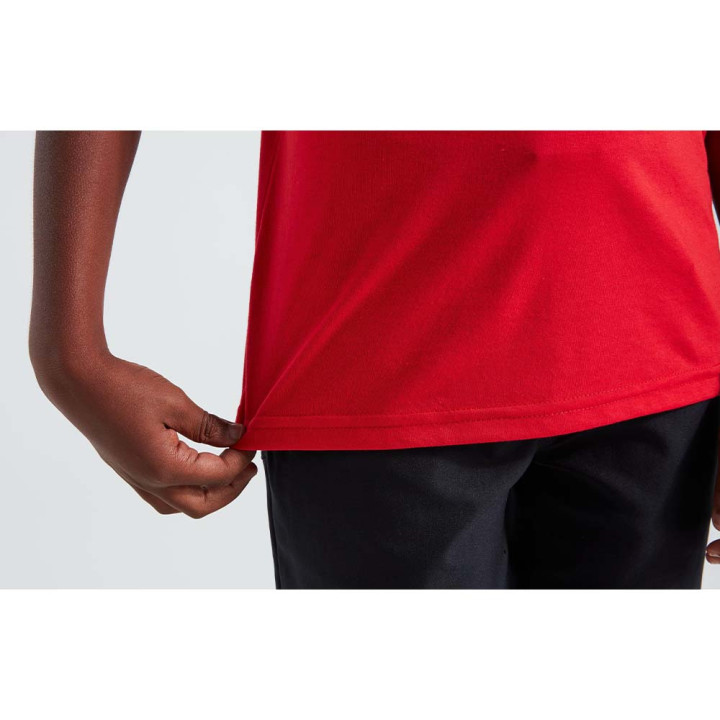 Tricou Ciclism Copii Specialized Youth Wordmark Flo Red