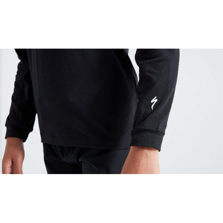 Tricou Ciclism SPECIALIZED Youth Trail L/S Black